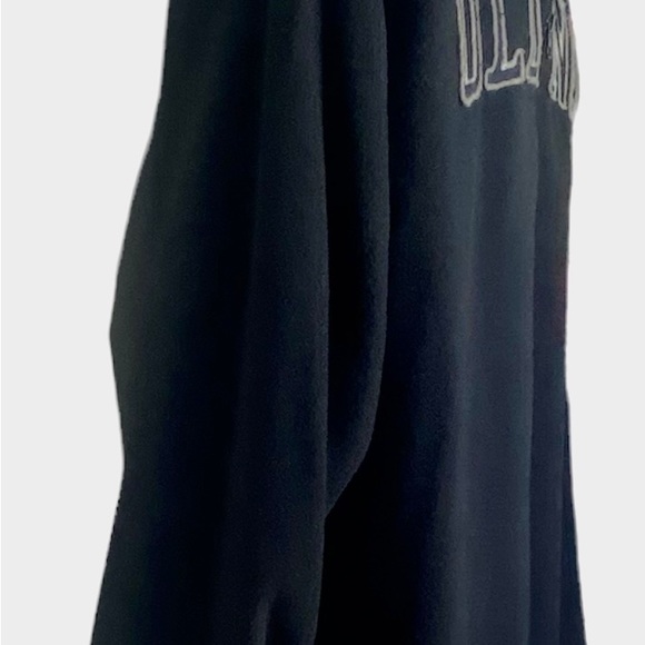 Old Navy Women’s Fleece Pullover Jacket L Black Gray 1/4 Zip Collar Long Sleeves - Picture 7 of 12